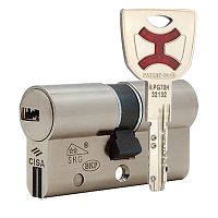 Циліндр CISA AP4 S 80 (40*40) нікель матовий 5 ключів